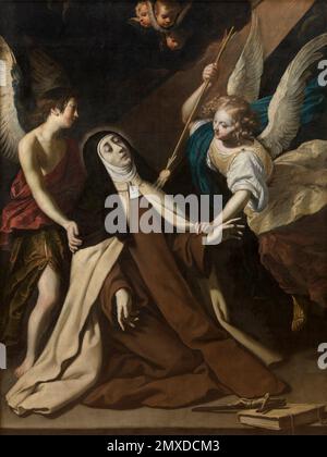 St. Teresa von Ávila in Ecstasy. Museum: Royal Museum of Fine Arts, Antwerpen. Autor: GERARD SEGHERS. Stockfoto