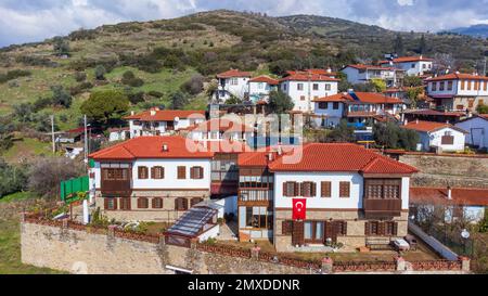 Dorf Häuser in Birgi, Izmir, Türkei. Stockfoto