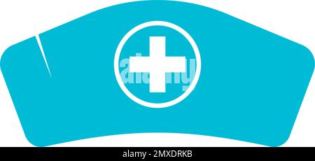 Schwesternhut-Symbol Vektorlogo-Design. Stock Vektor