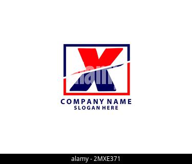 Buchstabe X logo Grafik elegant und einzigartig in Scheiben design template Vector Stock Vektor