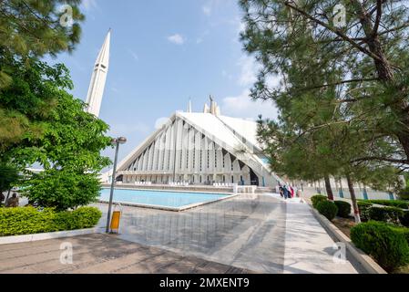 Faisal Moschee in Islamabad Stockfoto