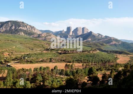 Los Ports Naturpark. Provinz Tarragona. Spanien Stockfoto