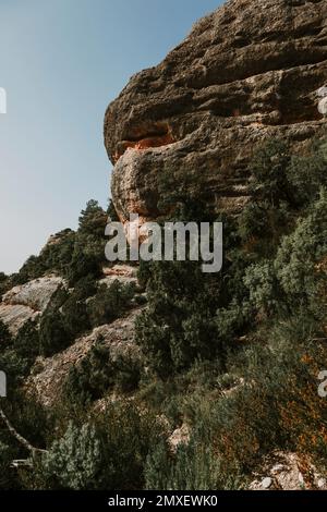 Pfad zum Galera Peak. Provinz Teruel. Spanien Stockfoto