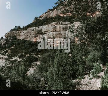 Pfad zum Galera Peak. Provinz Teruel. Spanien Stockfoto