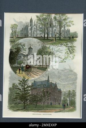 Blick Auf Den Muskoka-See 1882 Stockfoto