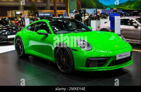 Bangkok, Thailand - 7. Dezember 2022: Porsche 911 Carrera S vorgestellt auf der Motor Expo 2022 Stockfoto