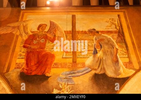 England, East Sussex, Berwick, Berwick Church, innere Wandbilder gemalt von Vanessa Bell und Duncan Grant *** Lokale Bildunterschrift *** UK, United Kingdom, Great Stockfoto