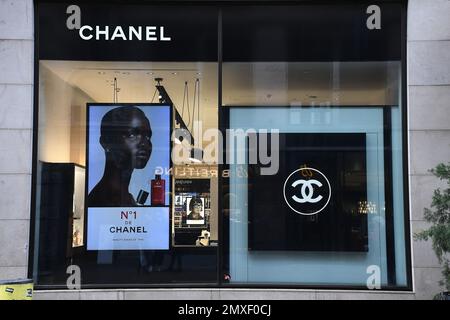 Kopenhagen/Dänemark/03. Februar 2023/Blick auf Chanel Store von Stroeger im dänischen Capial Kopenhagen. (Foto: Francis Joseph Dean/Dean Pictures) Stockfoto