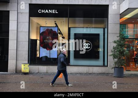 Kopenhagen/Dänemark/03. Februar 2023/Blick auf Chanel Store von Stroeger im dänischen Capial Kopenhagen. (Foto: Francis Joseph Dean/Dean Pictures) Stockfoto