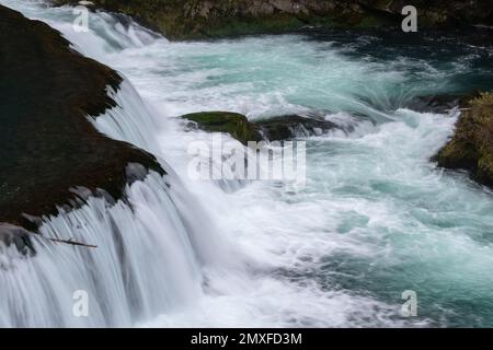 Štrbački-Buk-Wasserfall auf dem Fluss Una in Bosnien und Herzegowina, Nationalpark Una Stockfoto