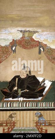 Tokugawa Ieyasu. Portrait des Gründers und ersten Shōgun des Tokugawa Shogunats von Japan, Tokugawa Ieyasu (1543-1616), dem Kano Tan'yu, 17. Jahrhundert zugeschrieben Stockfoto