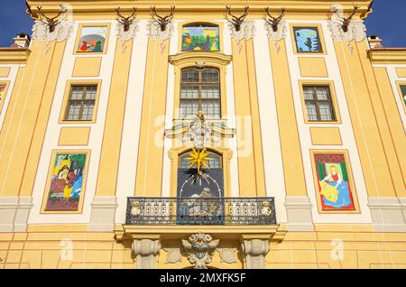 Eindrücke vom Schloss Moritzburg bei Dresden, Sachsen, während der Winterausstellung Cinderella am 29. Dezember 2012; nur zur redaktionellen Verwendung. Stockfoto