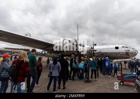 A Wings Over Houston, B29 Superfortress Doc Stockfoto