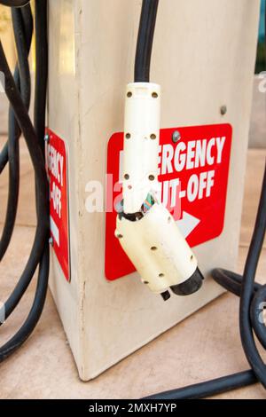 Defekte EV-Ladestation Stockfoto