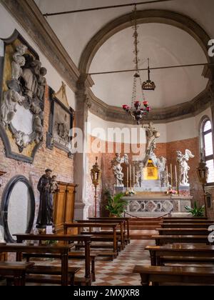 Das Innere der Kirche St. Peter Martyr, Murano Stockfoto