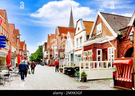 Das Zentrum der Altstadt von Plön, Schleswig Holstein, Deutschland Stockfoto