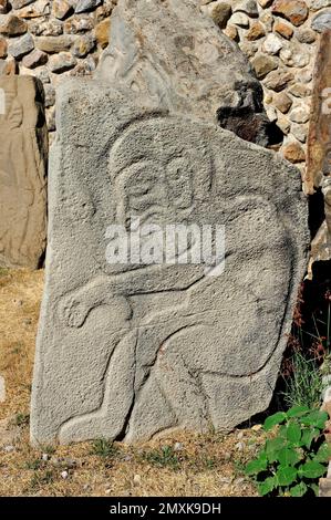 Schmuck aus dem Grab Nr. 7 des Monte Alban, Museum, Kirche des ehemaligen Dominikanischen Klosters Santo Domingo in Oaxaca de Juárez, Oaxaca, Mexiko, Centr Stockfoto