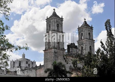 Kathedrale San Idelfonso an der Plaza Mayor, Merida, Yucatan, Mexiko, Mittelamerika Stockfoto