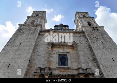 Kathedrale San Idelfonso an der Plaza Mayor, Merida, Yucatan, Mexiko, Mittelamerika Stockfoto