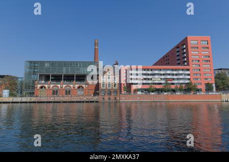 Radialsystem, Holzmarktstraße, Spree, Friedrichshain, Berlin, Deutschland, Europa Stockfoto