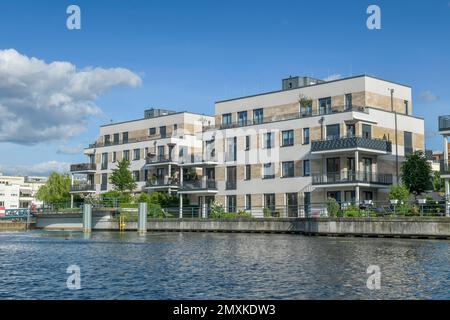 Neubauten, Hafen Tegel, Insel Tegel, Tegel, Reinickendorf, Berlin, Deutschland, Europa Stockfoto