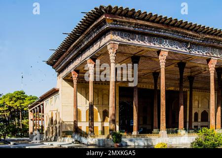 Chehel Sotoun Palace, Isfahan, Isfahan, Iran, Asien Stockfoto