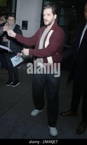 New York, New York, USA. 03. Februar 2023. Kit Harington wurde am 03. Februar 2023 in New York City gesehen. Kredit: Rw/Media Punch/Alamy Live News Stockfoto