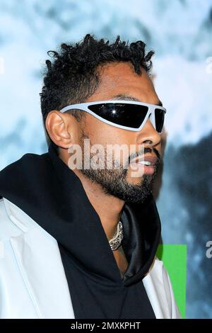 LOS ANGELES – 2. FEBRUAR: Miguel auf der Stella McCartney X Adidas Party im Henson Recording Studio am 2. Februar 2023 in Los Angeles, Kalifornien Stockfoto