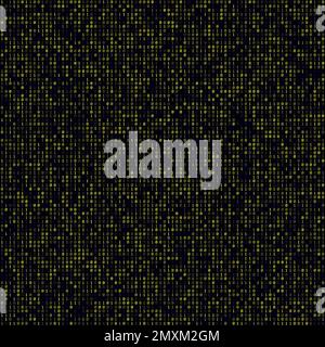 Technischer Hintergrund. Gelb gefüllter binärer Hintergrund. Großes, nahtloses Muster. Charmante Vektordarstellung. Stock Vektor