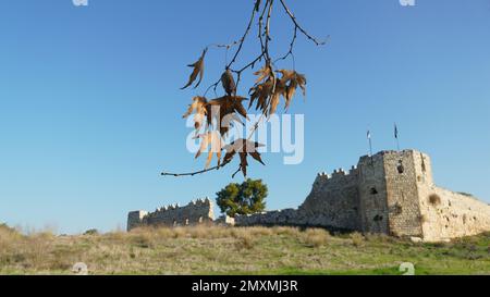 Osmanische Festung Binar Bashi in Antipatris (Tel-Afek), Israel Stockfoto