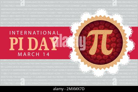 Happy International pi Day Template Design Vector Stock Vektor