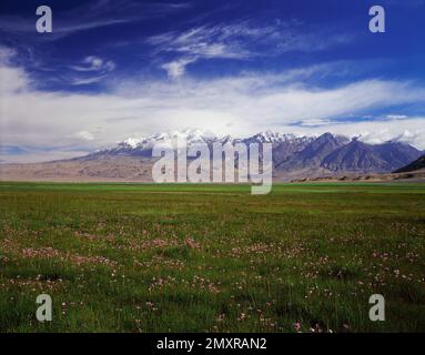 In xinjiang, pamir muztagh ata Gipfel Stockfoto