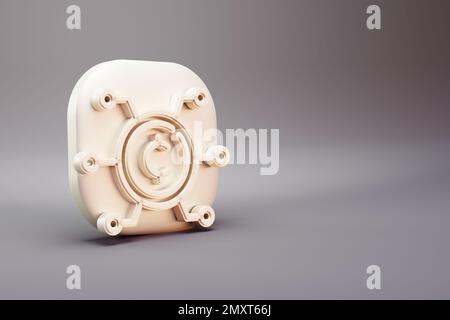 Wunderschöne abstrakte Illustrationen Blockchain Kryptowährung Münzsymbol Symbole auf wunderbarem Hintergrund. 3D-Rendering-Abbildung. Hintergrundmuster Stockfoto