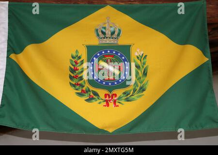 Kaiserliche Flagge Brasiliens, 1822 bis 1889 Stockfoto