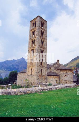 Sant-Climent-Kirche. Taull, Provinz Lerida, Katalonien, Spanien. Stockfoto