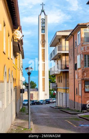 Glockenturm der Kirche Santa Maria Maggiore, Francavilla al Mare, Italien Stockfoto