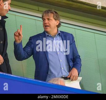 03. Februar 2023 - Chelsea gegen Fulham - Premier League - Besitzer von Stamford Bridge Chelsea Todd Boehly während des Premier League-Spiels gegen Fulham. Bild : Mark Pain / Alamy Live News Stockfoto