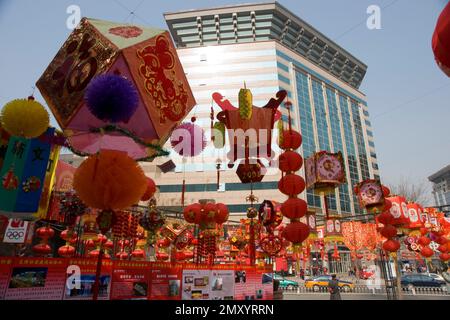 Peking ist die Lantern Festival Parade in der neuen Welt Stockfoto