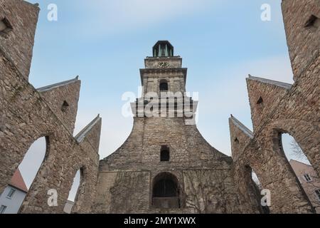 Aegidienkirche - Kriegsdenkmal-Ruinen - Hannover, Niedersachsen, Deutschland Stockfoto