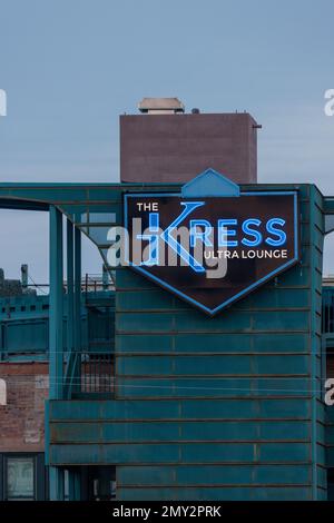 Das Kress-Schild in Downtown Yuma Az Stockfoto