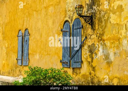 Die ummauerte Stadt mit ihrer niederländischen Festung, Stadtmauern und Bastionen Galle, Sri Lanka Stockfoto