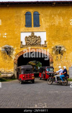 Die ummauerte Stadt mit ihrer niederländischen Festung, Stadtmauern und Bastionen Galle, Sri Lanka Stockfoto