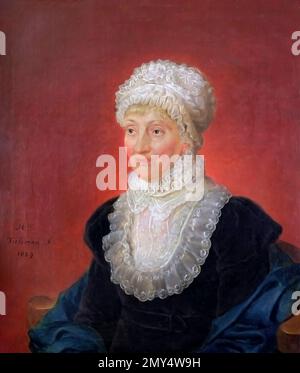 Caroline Herschel. Porträt des in Deutschland geborenen britischen Astronomen und der jüngeren Schwester von William Herschel, Caroline Lucretia Herschel (1750-1848) Stockfoto