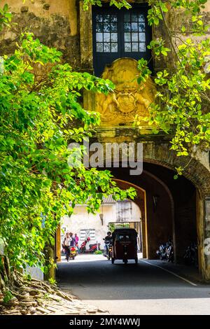 Die ummauerte Stadt mit ihrer niederländischen Festung, Stadtmauern und Bastionen Galle, Sri Lanka Stockfoto