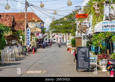 Im Inneren des alten niederländischen Fort von Galle, einer ummauerten Küstenstadt in Sri Lanka Stockfoto