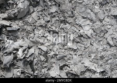 Muster der durch Feuer verbrauchten Papierasche Stockfoto