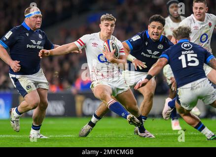 04. Januar 2023 - England gegen Schottland - Guinness Six Nations - Twickenham Stadium Jack van Poortvliet während des Spiels der sechs Nationen gegen Schottland. Bild : Mark Pain / Alamy Live News Stockfoto