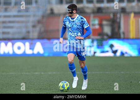 Nicholas Ioannou Calcio Como während des italienischen Fußballspiels der Serie B zwischen Calcio Como und Frosinone Calcio am 4. Februar 2023 im stadio Giuseppe Senigallia in Como, Italien. Foto: Tiziano Ballabio Stockfoto