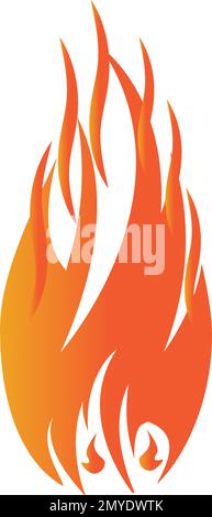 Brandvektor, Logo-Element, isoliertes Brandsymbol Stock Vektor