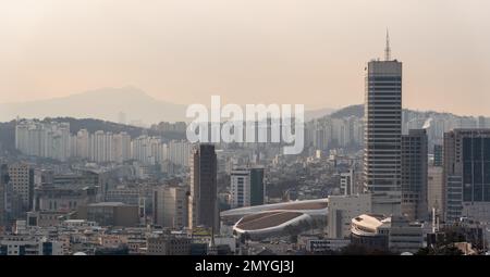 Stadtbild der südkoreanischen Hauptstadt Seoul am 4. Februar 2023 Stockfoto